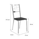 Ver imagem 4 de Conjunto Sala de Jantar Carraro Lion com Mesa e 6 Cadeiras