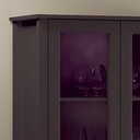 Ver imagem 5 de Cristaleira 2 Portas Vidro 1 Gaveta 180x80 Cm E954 Preto Dtall Preto