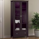 Ver imagem 2 de Cristaleira 2 Portas Vidro 1 Gaveta 180x80 Cm E954 Preto Dtall Preto