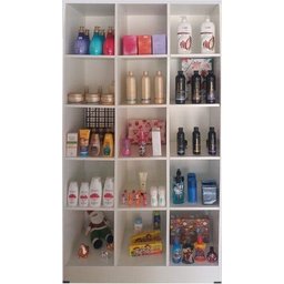 Colméia Para Loja Arara Provador Balcão Caixa = Kit 9 Peças - Branco - 9