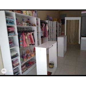 Colméia Para Loja Arara Provador Balcão Caixa = Kit 9 Peças - Branco