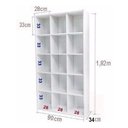 Ver imagem 6 de Expositor Colméia Bia 15 Nichos + Balcão Recepção Magia =2Pç - Branco