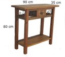 Ver imagem 1 de Mesa Aparador Madeira Demolição Rústico com Gaveta e Prateleira