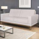 Ver imagem 2 de Sofa 3 Lugares 180 cm Crons Linho Bege Vazzano