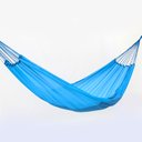 Ver imagem 1 de Rede de Dormir Descanso Nylon Garimpeira Camping Azul Claro