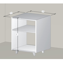 Ver imagem 4 de Mesa Cabeceira Nicho Quarto 39x50x37 Branco Pés Amadeirados