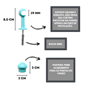 Ver imagem 2 de Kit Varão para Cortina 2,50 Metros 19mm Azul