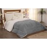Coberdrom Queen Sherpa C/ Soft Cinza - 1