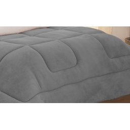 Coberdrom Queen Sherpa C/ Soft Cinza - 5