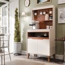 Ver imagem 2 de Aparador Buffet para Cozinha Flow 2 Portas- White/freijó