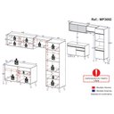 Ver imagem 5 de Cozinha Compacta 4 Pç com Armário e Balcão Mp3692 Veneza Gw Multimóveis Branca