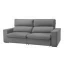 Ver imagem 2 de Sofá Toquio 2,18m Retrátil 4 Lugares em Linho Assento Extra Conforto Sala Moderna Premium - Cinza