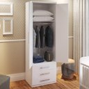 Ver imagem 2 de Guarda-Roupa de 2 Portas 1303 Ilan Branco