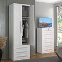 Ver imagem 1 de Guarda-Roupa de 2 Portas 1303 Ilan Carvalho Claro