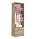 Ver imagem 2 de Guarda-Roupa de 2 Portas 1303 Ilan Castanho