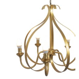 Luminária Pendente Clássico 48x48 cm Dourado 5xe14 - 2