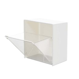 Porta Objeto Caixa Tampa Transparente de Parede Kit C/ 2 - 4