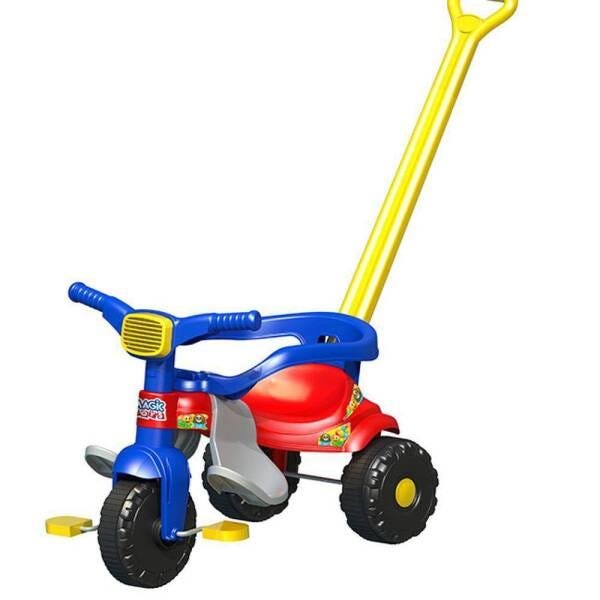 Patinete e Triciclo Infantil 2 em 1 Belfix Vermelho e Azul