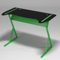 Mesa Gamer Computador Desk PC Metal Modelo Controller Preto com Verde Neon - 5