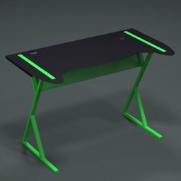 Mesa Gamer Computador Desk PC Metal Modelo Controller Preto com Verde Neon - 6
