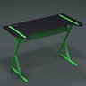 Mesa Gamer Computador Desk PC Metal Modelo Controller Preto com Verde Neon - 6