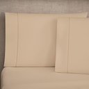 Ver imagem 3 de Jogo Cama Lençol Home Basic Solteiro 180 Fios C/ Ponto Palito 3 Peças - Cáqui