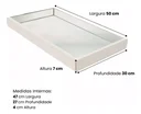Ver imagem 2 de Bandeja Espelada Decorativa Salar Cozinha Cantinho do Café Espelhada 50cm por 30cm