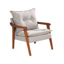 Ver imagem 1 de Poltronas Decorativa Munique Evidence Linho Bege