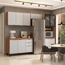 Ver imagem 6 de Cozinha Completa Torino 11 Portas 2 Gavetas Amêndola Touch/nude Prime Tx - Pnr Móveis