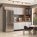 Ver imagem 7 de Cozinha Completa Torino 11 Portas 2 Gavetas Amêndola Touch/nude Prime Tx - Pnr Móveis