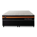 Ver imagem 6 de Conjunto Cama Box c/ Molas Ensacadas Sirius Preto Queen 158x198x65