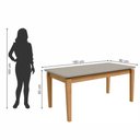 Ver imagem 4 de Conjunto Mesa Aries Com Tampo 6 Cadeiras Rinzai Astrid Móveis Lopas