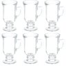 Jogo 6 Peças Taça Xícara De Vidro Para Capuccino Café 100ml - 1