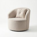 Ver imagem 2 de Poltrona Orgânica Decorativa Confortável Amore Bouclê Bege - Montanari's Decor