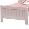 CAMA SOLTEIRO CASINHA PRINCESA BRANCO/ROSA - 2
