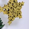 Estrela Dourada Para Árvore De Natal 13x12x2cm Penduricalho - 4
