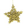 Estrela Dourada Para Árvore De Natal 13x12x2cm Penduricalho - 1