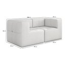 Ver imagem 2 de Sofá Modulado 2 Lugares 154cm Espuma D33 Multimóveis CR45356 Branco