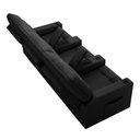Ver imagem 6 de Poltrona do Papai Reclinável Cinema 3 Lugares Manual Baú Usb Haifa F05 Veludo Preto - Lyam Decor
