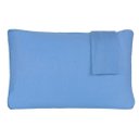 Ver imagem 1 de Kit 2 Fronhas Lisa 50cm X 70cm Malha 100% Algodão Azul - Panosul
