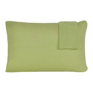 Kit 2 Fronhas Lisa 50cm X 70cm Malha 100% Algodão Verde - Panosul