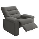 Ver imagem 3 de Poltrona do Papai Reclinável para Sala Besthouse Onix Pop Veludo Cinza