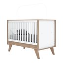 Ver mais imagens de Berço Americano Quarto Infantil Mini Cama 3 em 1 Candy Branco/Jequitibá H02 - D'Rossi