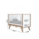 Ver imagem 6 de Berço Americano Quarto Infantil Mini Cama 3 em 1 Candy Branco/Jequitibá H02 - D'Rossi
