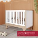 Ver imagem 3 de Berço Americano Quarto Infantil Mini Cama 3 em 1 Candy Branco/Jequitibá H02 - D'Rossi