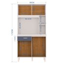 Ver imagem 2 de Armário de Cozinha Branco 90cm - Duda