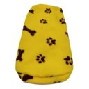 Ver imagem 1 de Roupa capa soft para cachorro amarelo com patinhas tamanho P