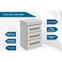 Ver imagem 3 de Criado Mudo Baião 3 Gavetas - Branco