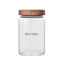 Ver imagem 2 de Pote Hermético Vidro Tampa Bambu Para Mantimentos 660ml:Incolor