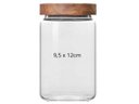 Ver imagem 2 de Pote Hermético Vidro Tampa Bambu Para Mantimentos 660ml:Incolor